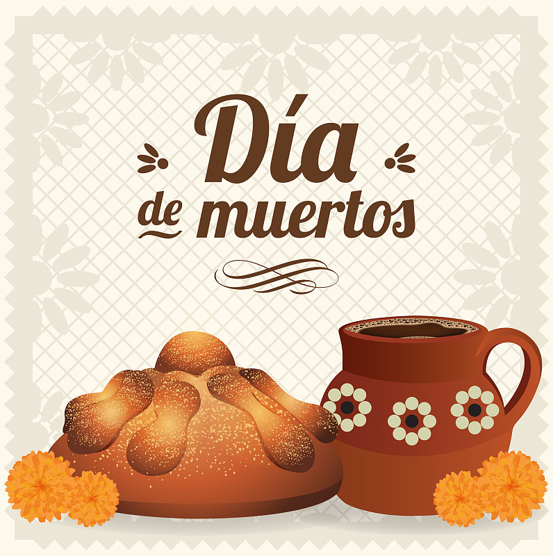 Día,de,Muertos,(Day,Of,The,Dead,in,Spanish),Offering,Composition,-,Copy,Space