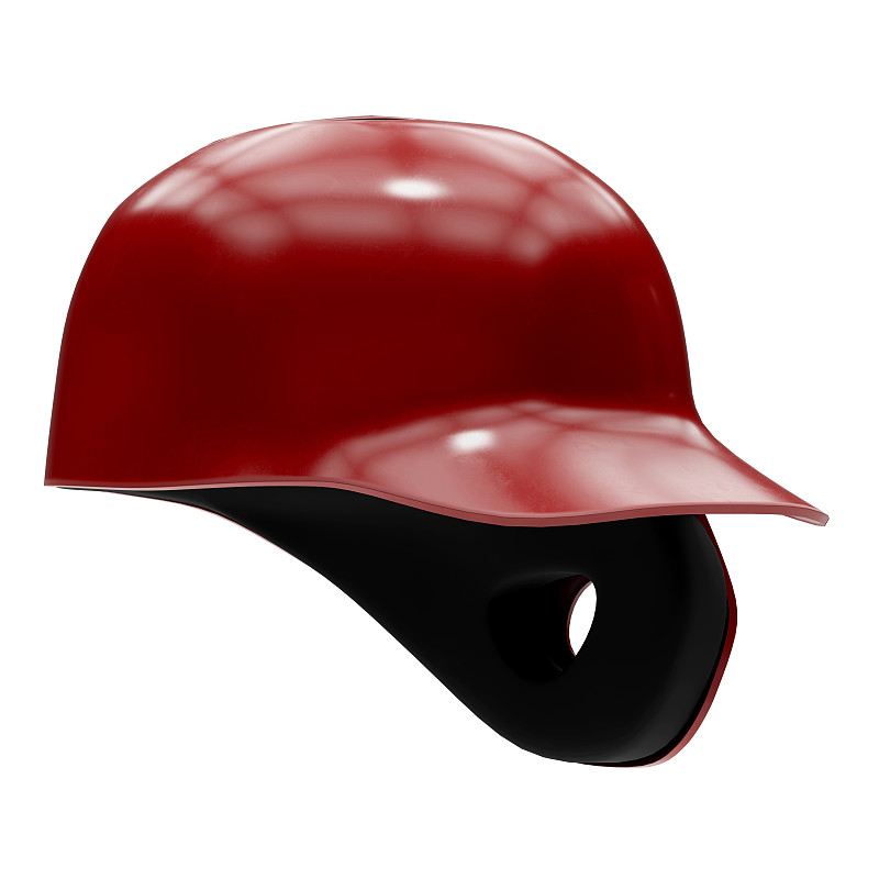 棒球头盔,一个物体,人的耳朵,棒球,正面视角,休闲活动,绘画插图,制服,保险箱