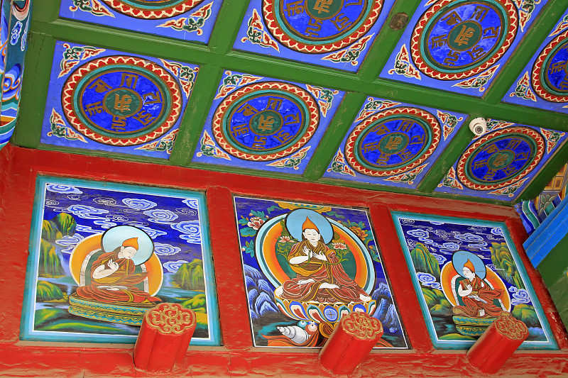 天花板,内蒙古自治区,呼和浩特,围墙,喇麻庙,2015年,二月,城市,自立