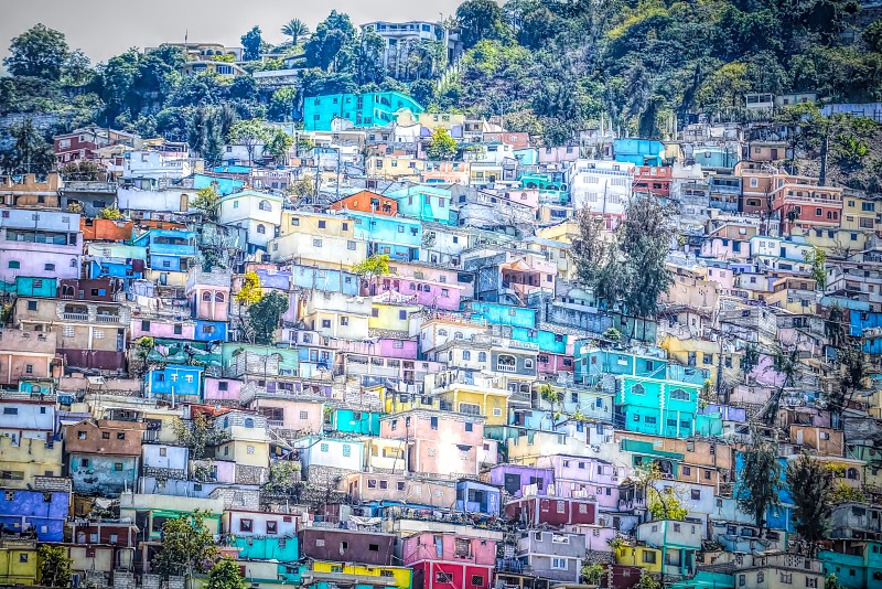 房屋建设,海地,山,高处,数码图形,创造力,加勒比海地区,城市生活,房屋