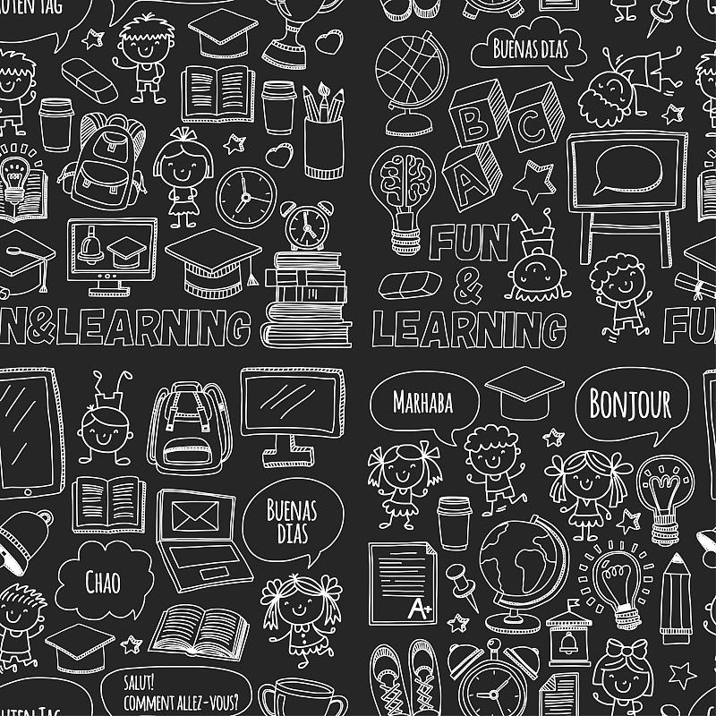 学校,矢量,计算机图标,文字,式样,黑板,创造力,生长,学习,布置