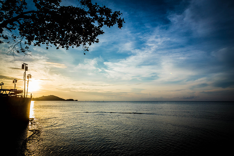 海滩,泰国,苏梅岛,水,天空,沙子,丁字裤,夏天,棕榈树,都市风景