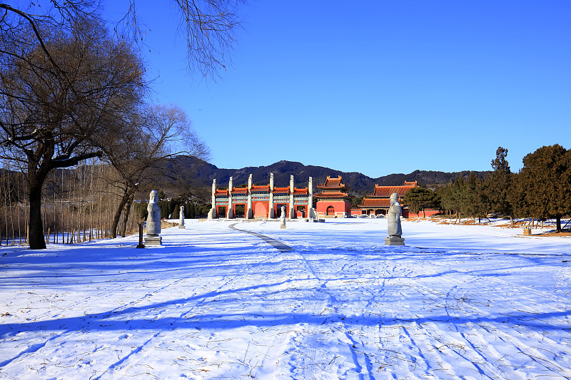 清东陵,建筑业,山脊,雕塑,著名景点,风景,旅游目的地,绿色,地形