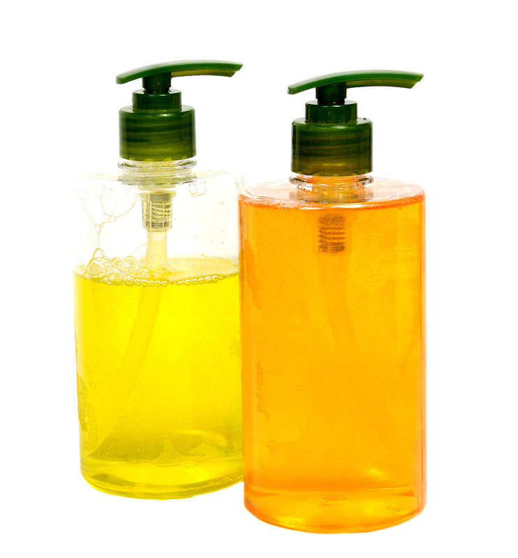 瓶子,液体,黄色,皂液器,白色背景,分离着色,垂直画幅,浴室,塑胶,干净
