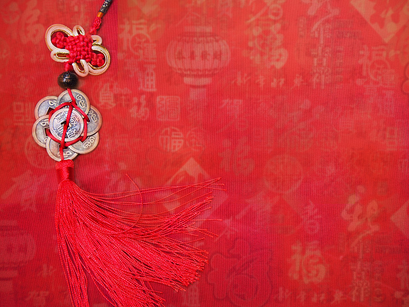 春节,背景,朝鲜的新年,斜纹软呢,格子花纹,运气,红色,华丽的,纺织品,传统节日