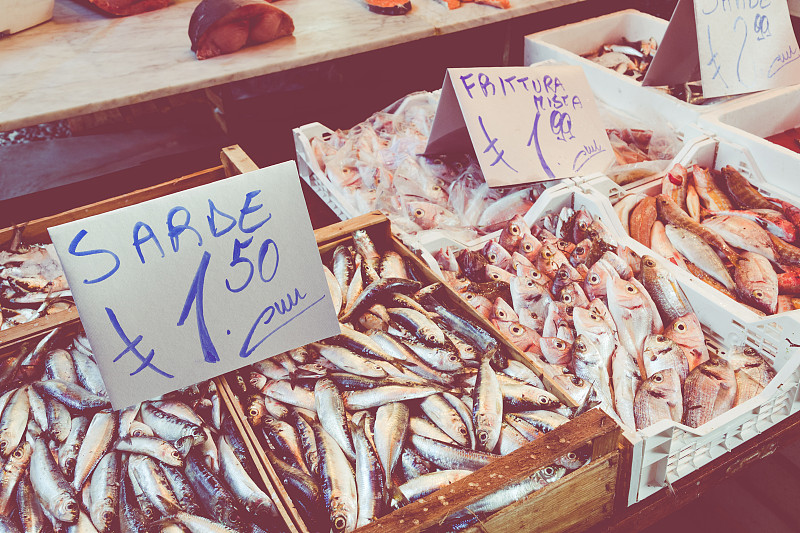 市场,意大利,传统,鱼类,西西里,巴勒莫,多色的,墨鱼,海产,商店