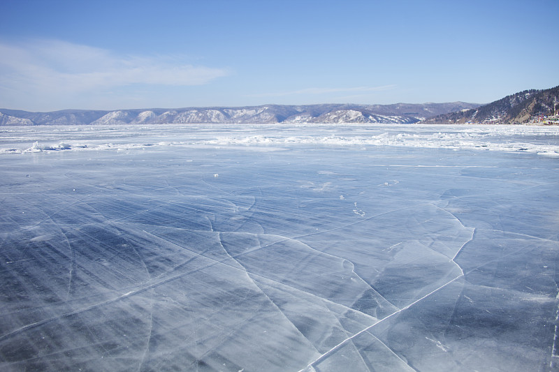 贝加尔湖,冰,冬天,地形,李斯特扬卡,伊尔库茨克,冰川,西伯利亚,美,水平画幅
