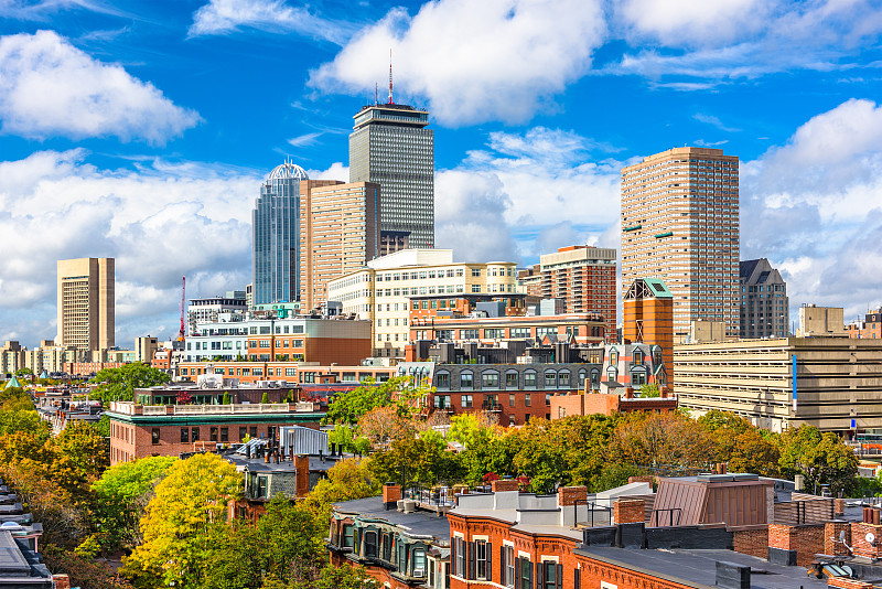 马萨诸塞,美国,波士顿,水平画幅,无人,户外,方向,都市风景,现代,城镇