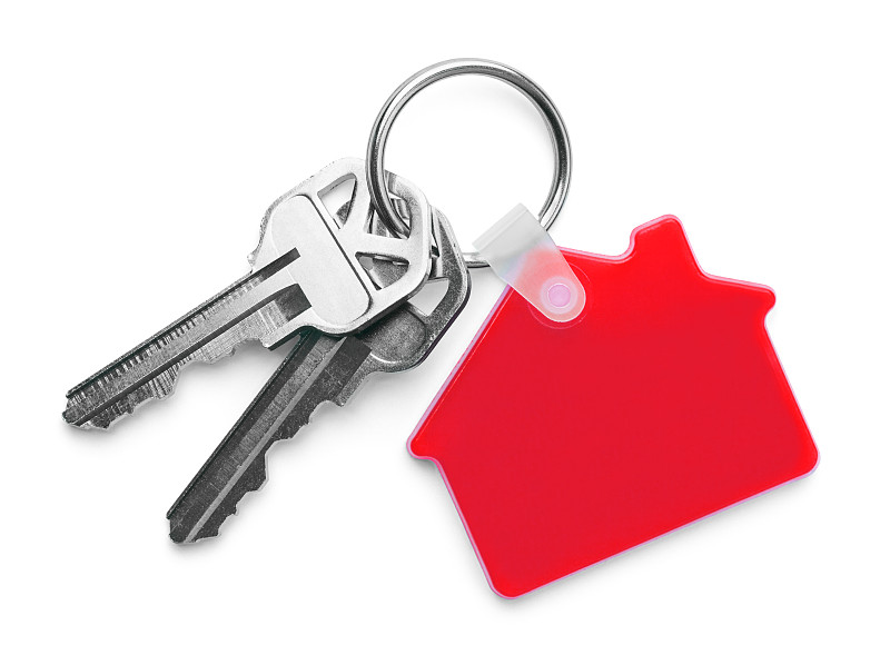 房屋,红色,钥匙,留白,水平画幅,形状,银色,无人,金属,安全
