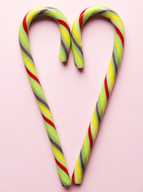 甘蔗糖,垂直画幅,留白,情人节,明亮,粉色背景,想法,彩色图片,甜心,糖果