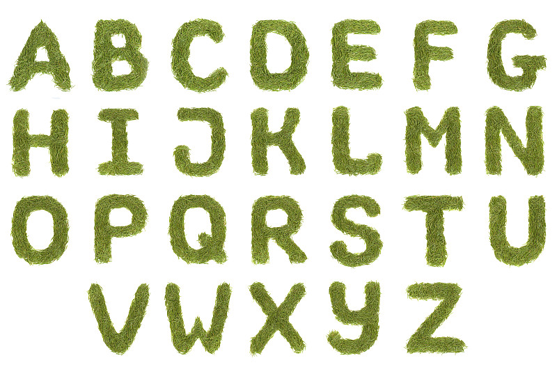 字母,绿色,英文字母z,美,水平画幅,无人,符号,夏天,组物体,草