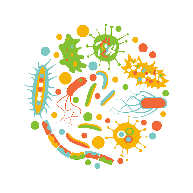 细菌,微生物,显微镜,装管,微生物学,无人,绘画插图,科学,组物体