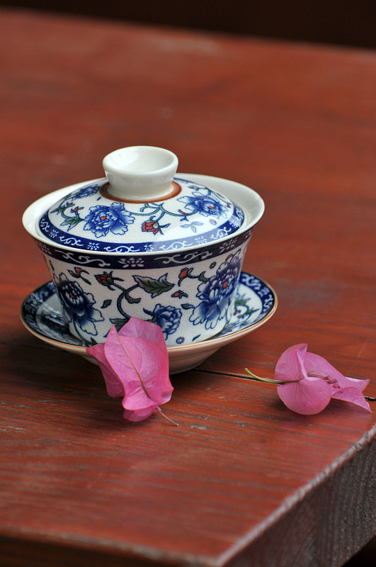 中国,三角梅,中国茶,成都,茶杯,茶壶,四川省,拍摄场景,花头,仅一朵花