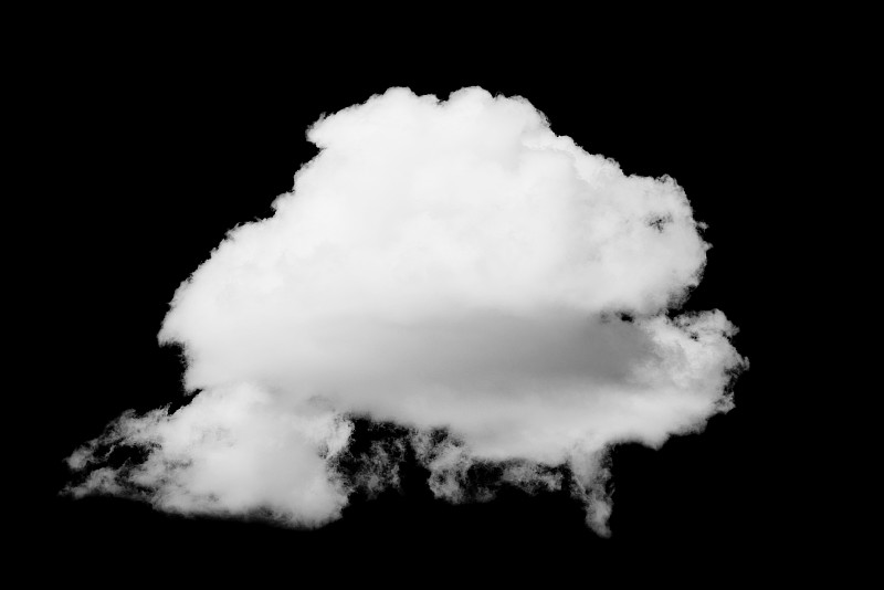 云,白色,黑白图片,一个物体,特写,黑色背景,分离着色,天空,风,臭氧层