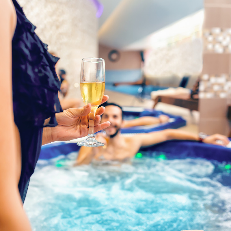 泡泡,热水池浴,青年伴侣,华贵,浪漫,芳香疗法,公共浴室,健康水疗,幸福,香槟杯