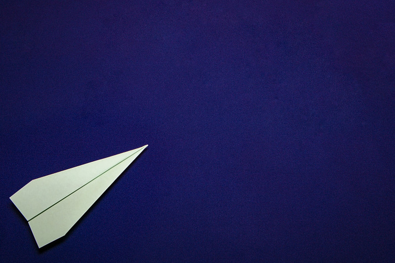 纸飞机,概念,团队,蓝色背景,黑色,办公室,风,艺术,休闲活动,水平画幅