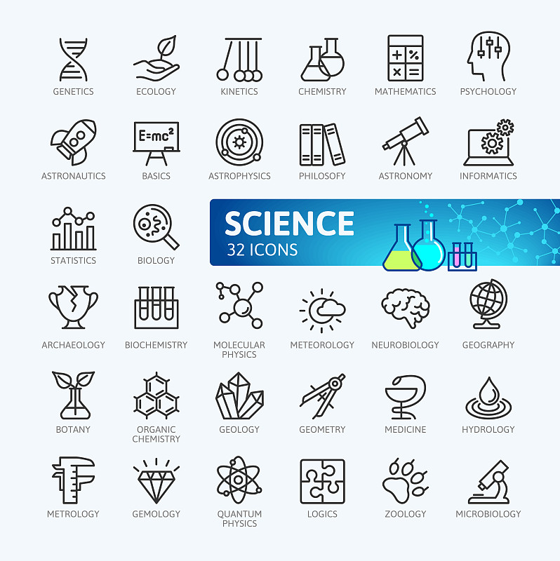 科学,轮廓,计算机图标,极简构图,垂直画幅,神经系统,天体物理学,微生物学,绘画插图,符号