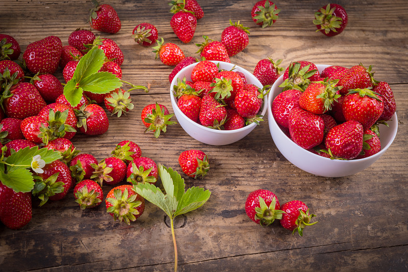 草莓,清新,背景,红色,木制,果汁,草莓油酥脆饼,夏天,草莓奶昔,甜点心
