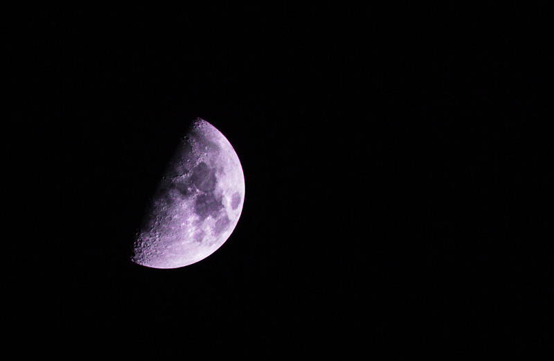 月球,紫色,一半的,天空,水平画幅,云,无人,月亮,日月食,科学