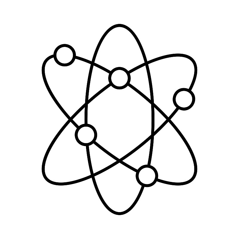 原子,细胞核,形状,轨道运行,无人,绘画插图,符号,科学,生物学,球体