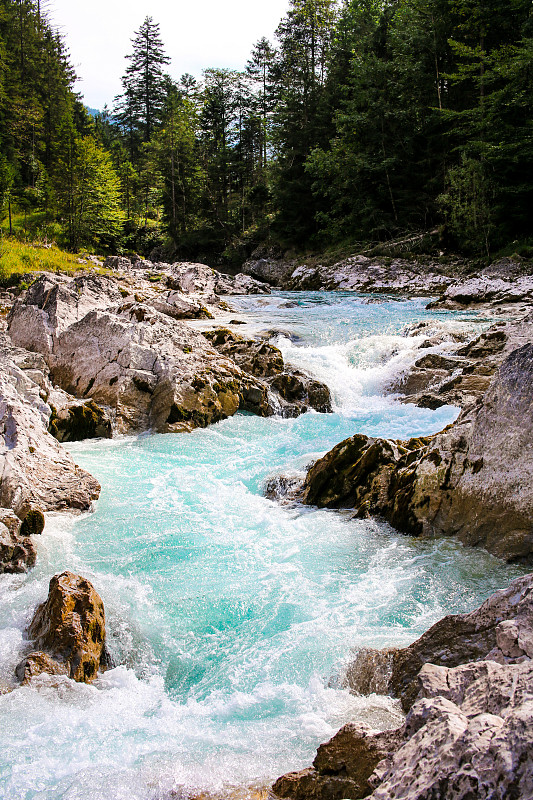 Wild,and,rushing,mountain,river,Ri?bach,at,Rissbachklamm,in,the,beautiful,Karwendel,Mountains,,Tyrol,,Austria