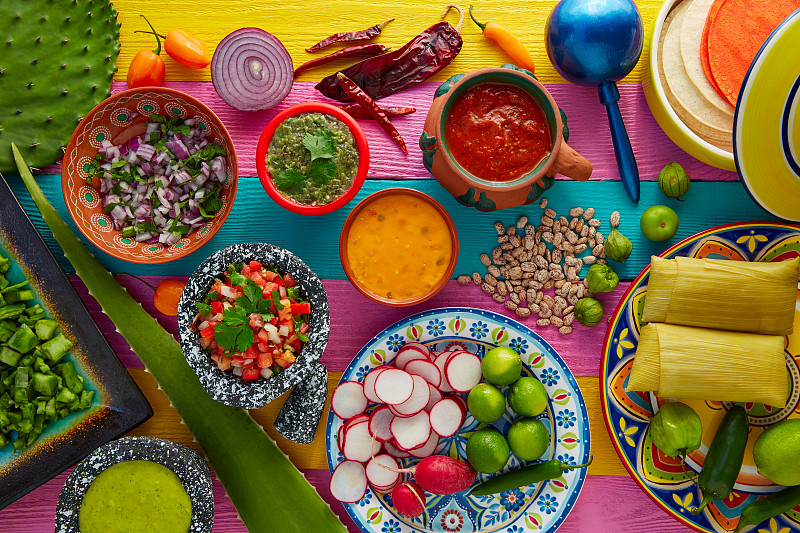 墨西哥食物,仙人球,多样,开胃酱,特玛丽,辣椒酱,配方,西红柿,墨西哥椒,辣椒