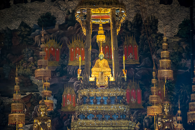 曼谷,寺庙,泰国,玉佛寺,2017年,玉器,僧院,佛,灵性,水平画幅