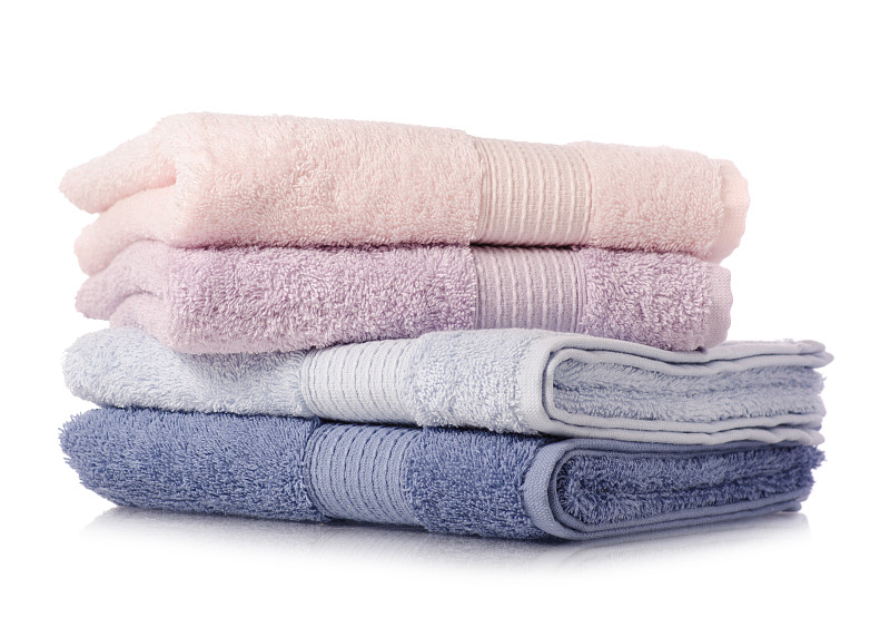 毛巾,蓝色,粉色,纹理效果,纺织品,spa美容,家庭生活,健康,干的,白色