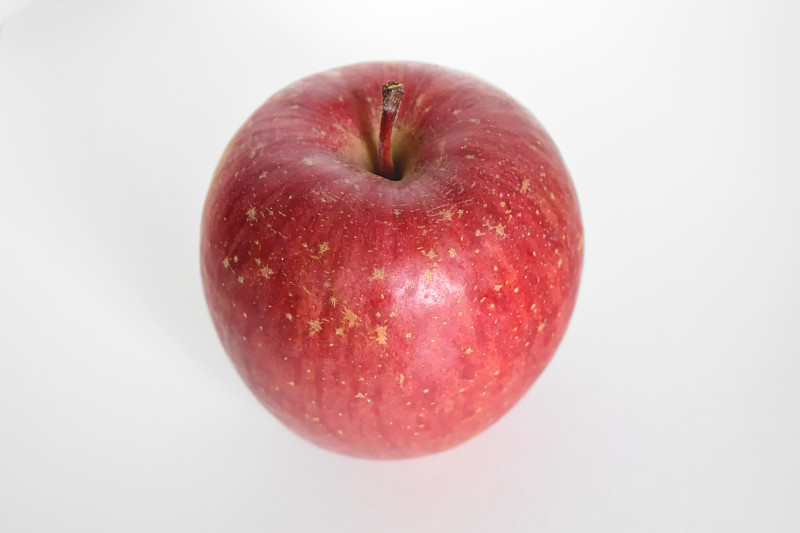 苹果,白色背景,红色,留白,水平画幅,食品杂货,无人,特写,农作物,白色