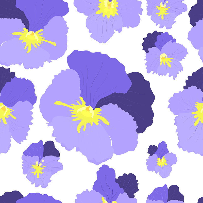 三色紫罗兰,纺织品,绘画插图,三色堇,俄罗斯,花蕾,白色,植物,花头