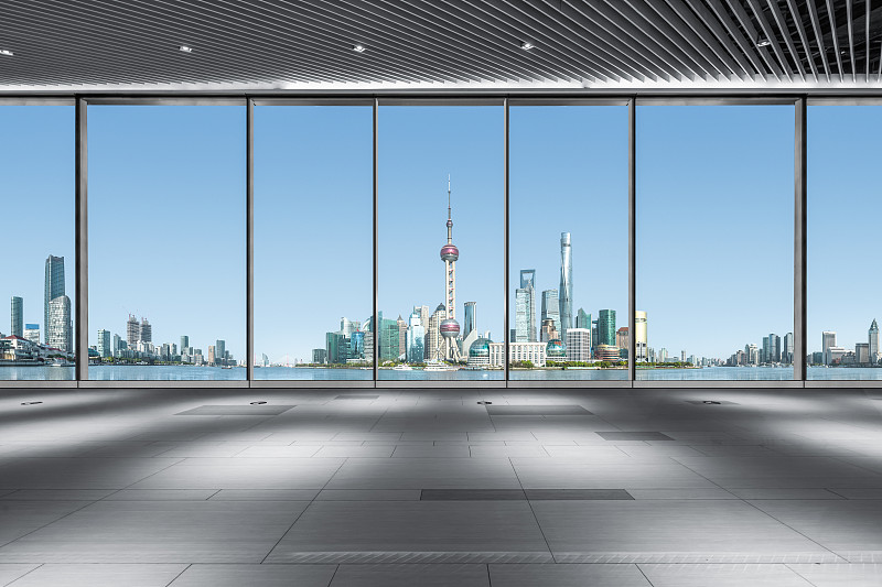 都市风景,窗户,上海,看,办公室,天空,水平画幅,透过窗户往外看,无人,干净