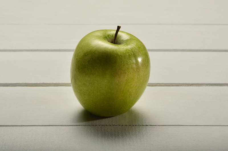 木制,青苹果,背景,褐色,水平画幅,素食,无人,特写,白色,苹果