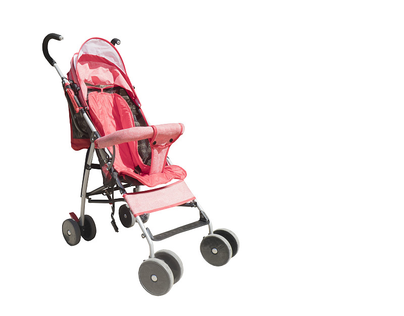 婴儿车,红色,白色,分离着色,在上面,新生儿,新的,车轮,水平画幅,椅子