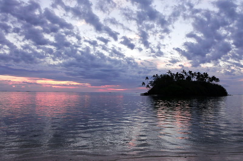 库克群岛,拉罗汤加岛,岛,穆里湖,黄昏,水,度假胜地,休闲活动,水平画幅,无人