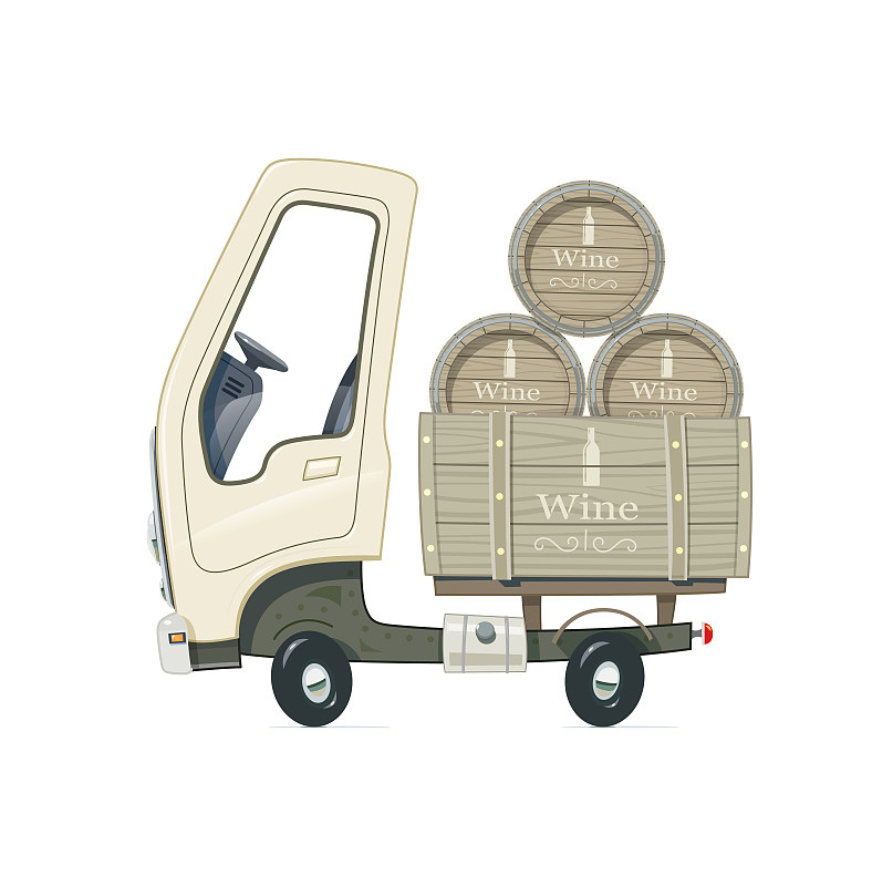 桶,葡萄酒,小的,卡车,小桶,半挂式卡车,桌位,储油罐,客舱,出租车