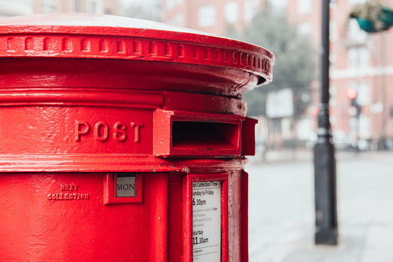 邮筒,英国,邮筒投信口,公共信箱,邮件,椭圆形,英格兰,市区路,市区,水平画幅