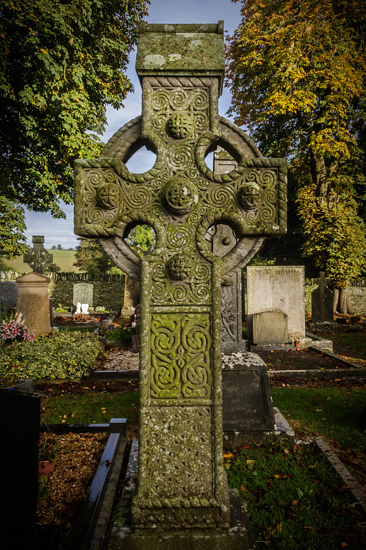 劳斯郡,凯尔特十字架,爱尔兰共和国,凯尔特风格,墓地,垂直画幅,灵性,无人,十字形,欧洲