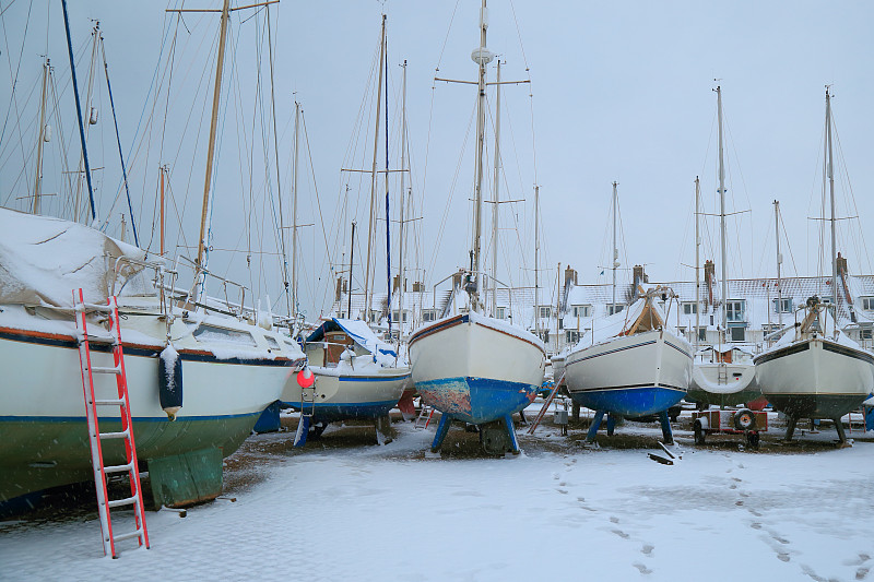 雪,有帆船,寒冷,龙骨,水平画幅,无人,英格兰,海岸地形,户外,船