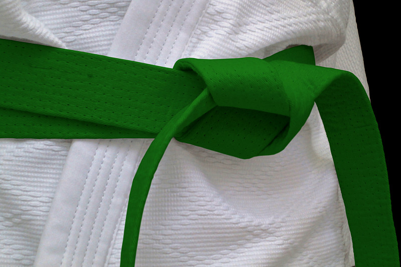 和服腰带,绿色,合气道,柔术,道场,跆拳道,柔道,柔道服,空手道,和服