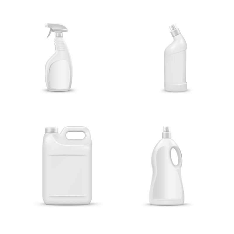 塑胶,白色,瓶子,空白的,水,人造的,清洗剂,器材箱,无人,绘画插图