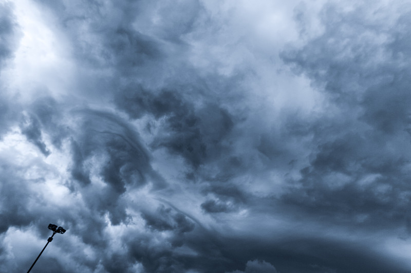 暴风雨,云,黑色,前面,天空,美,风,重的,气候,水平画幅