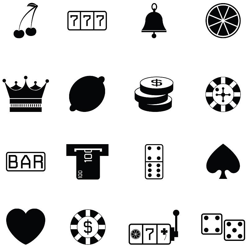图标集,扑克牌a,累积赌注,轮盘赌,骰子,扑克,槽（冰球场）,健身器械,赌场,休闲活动