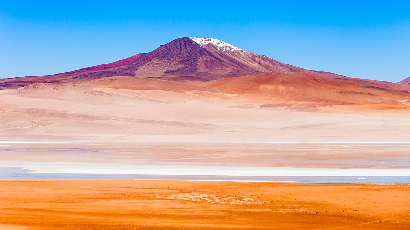 湖,玻利维亚,阿尔蒂普拉诺山脉,南美,水,天空,公园,水平画幅,雪,无人