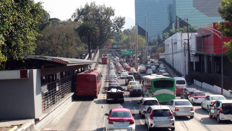交通堵塞,高峰时间,墨西哥,墨西哥城,风景,水平画幅,陆用车,交通,户外,交通方式