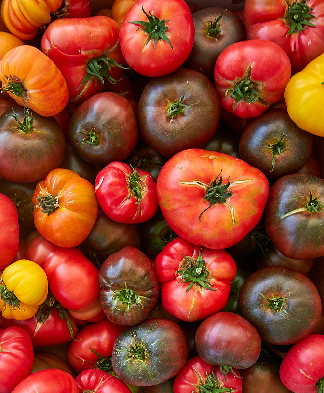 产品展台,农产品市场,heirloom,tomato,垂直画幅,美国,水果,无人,有机食品,篮子,西红柿