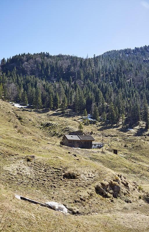 Alpine,Landschaft,im,Frühling–,Stockfoto