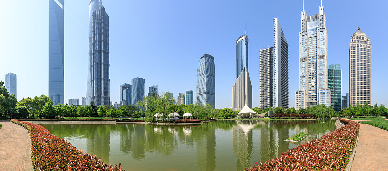 公园,现代,著名景点,风景,上海,建筑外部,城市,办公室,水,天空