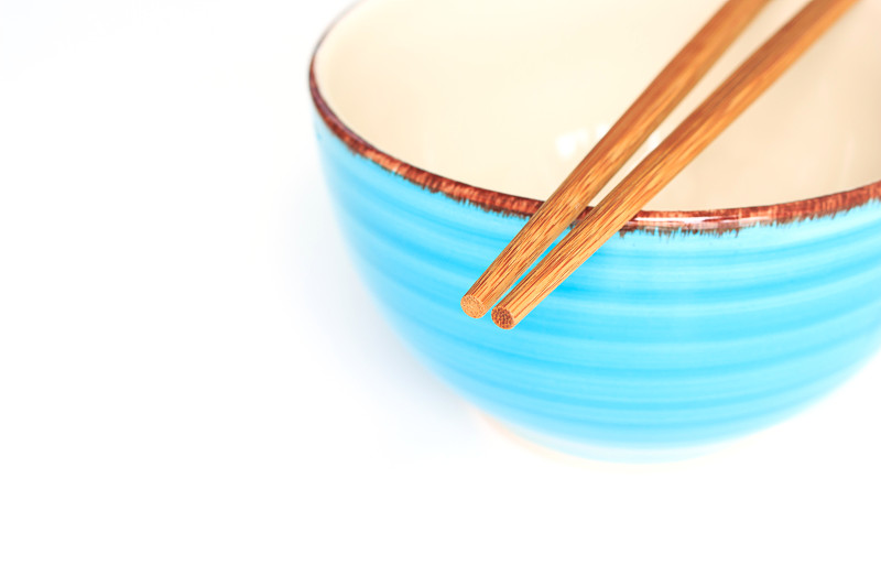 筷子,传统,碗,日本,白色背景,空碗,厨房用品商店,陶瓷制品,中国食品,棍