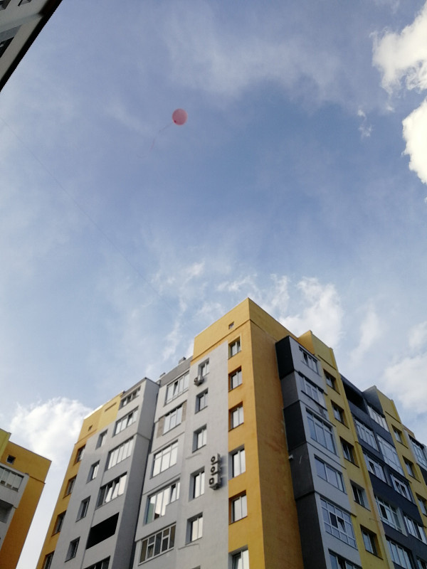 天空,气球,黄色,背景,房屋,垂直画幅,球,美,风,四肢