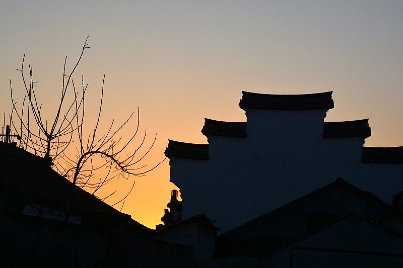 西塘古镇,浙江省,水乡,在上面,天空,水平画幅,无人,古老的,当地著名景点,古城